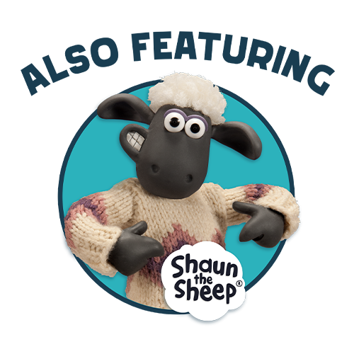 Also featuring shaun the sheep